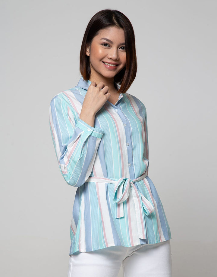 Nevada Long Sleeve Shirt Top Stripe