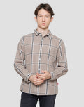 Gab's Full Print Check Regular Men's Long Sleeve Shirt