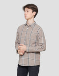 Gab's Full Print Check Regular Men's Long Sleeve Shirt