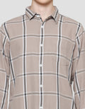 Gab's Full Print Check Regular Men's Long Sleeve Shirt