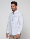 Watchout Casual Block Button Shirt