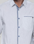 Watchout Casual Block Button Shirt