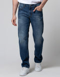 Watchout Jeans Long Pants With Washed Accent