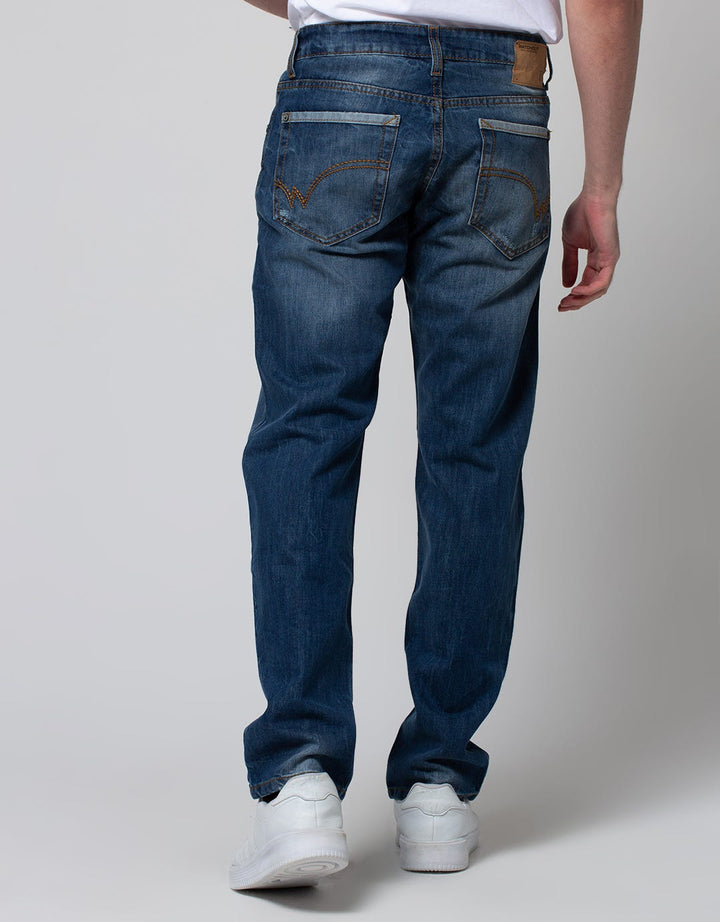 Watchout Jeans Long Pants With Washed Accent