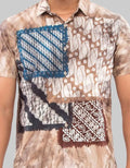 Moc Men's Short Sleeve Batik Shirt Modern Fit Saloka