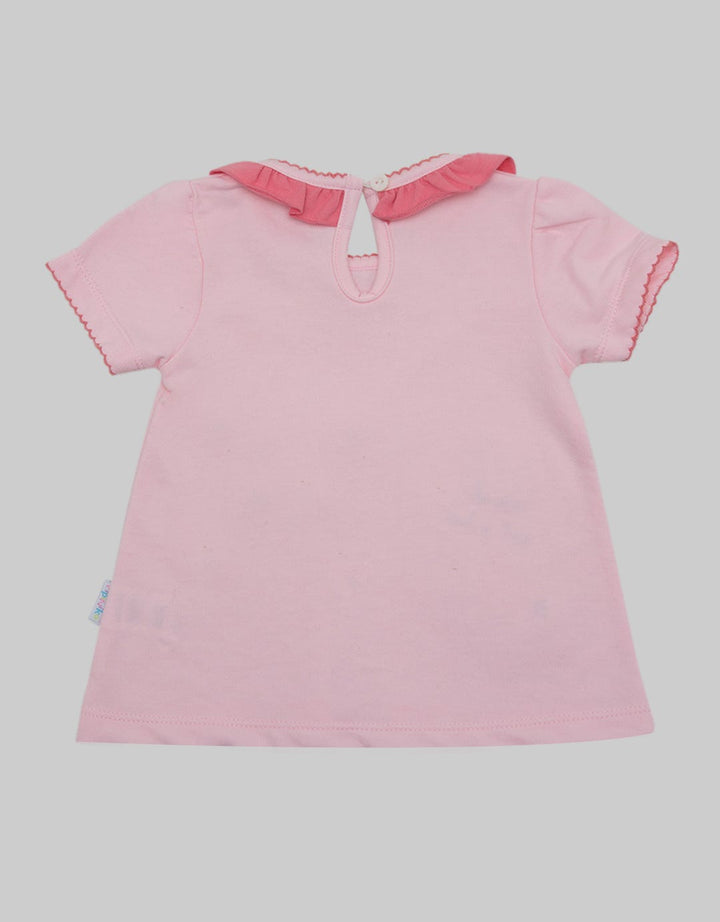 Pipiniko Short Sleeve T-Shirt Top Ruffle Rabbit