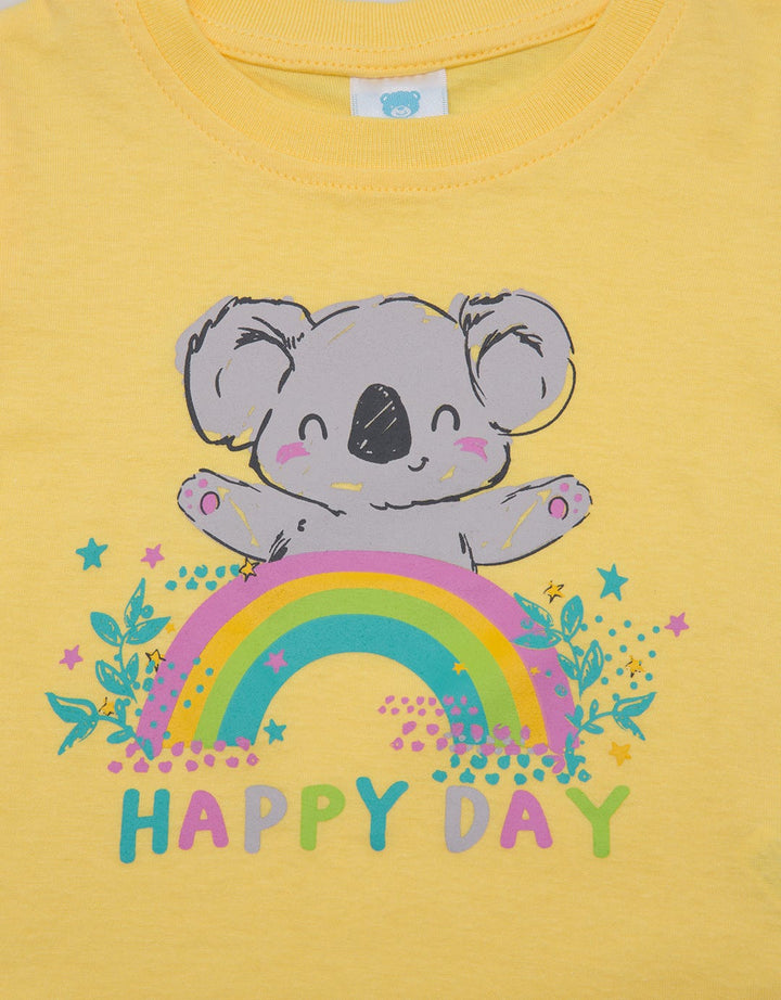 Pipiniko Short Sleeve T-Shirt Koala Happy Day