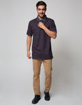 Cole Short Sleeve Polo Shirt Aop Geometri Square