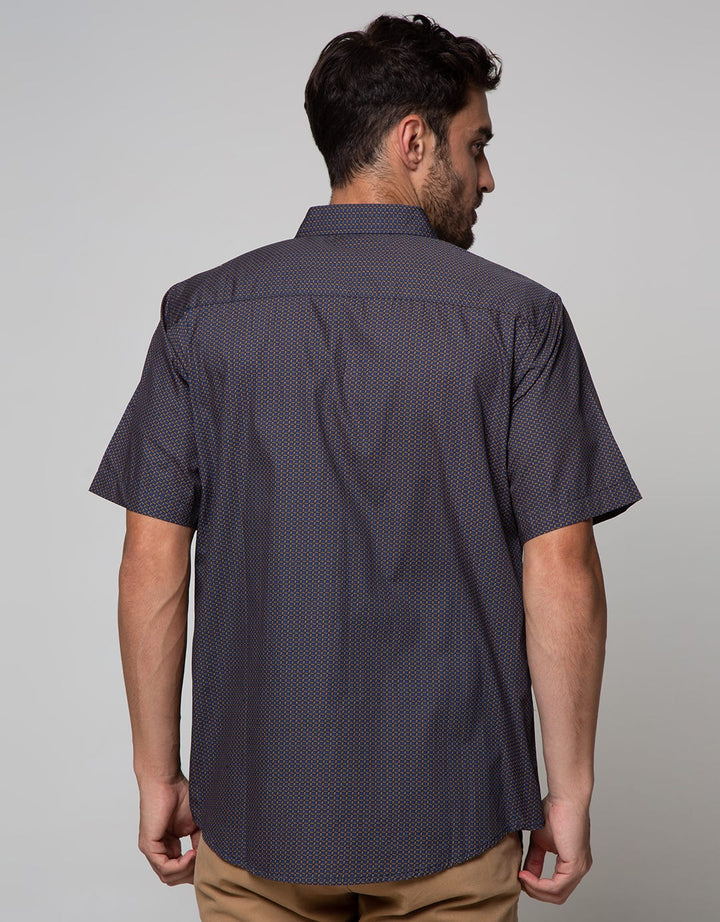 Cole Short Sleeve Shirt Print Aop Geometry