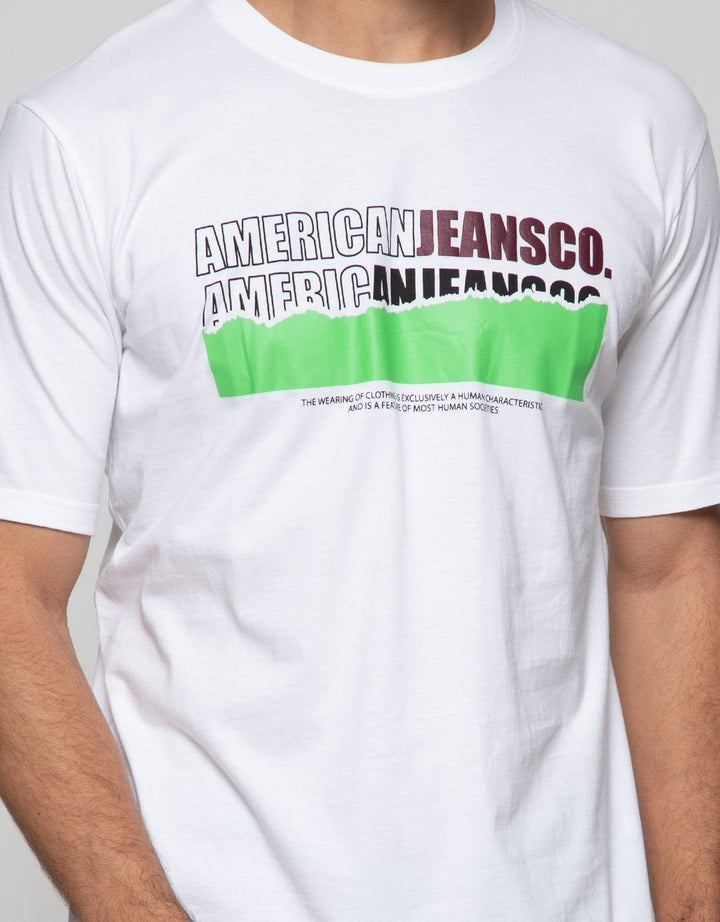 American Jeans Short Sleeve T-Shirt Branding Aj