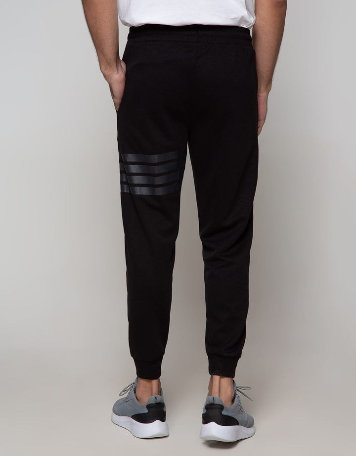 American Jeans Jogger With Stripe Print On Left Side