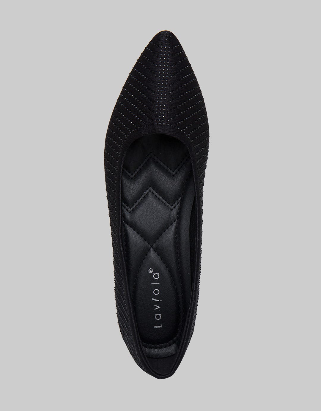 Laviola Pointy Beads Flat Shoes Wanita