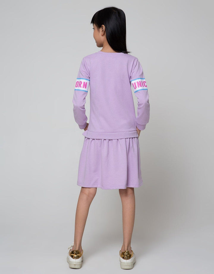 Aero Long Sleeve Unicorn Midi Dress
