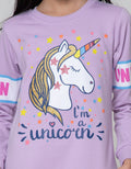Aero Long Sleeve Unicorn Midi Dress