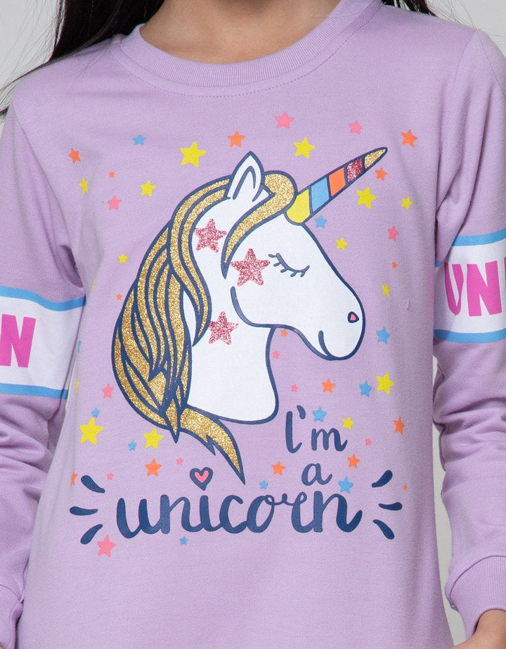 Aero Long Sleeve Unicorn Midi Dress