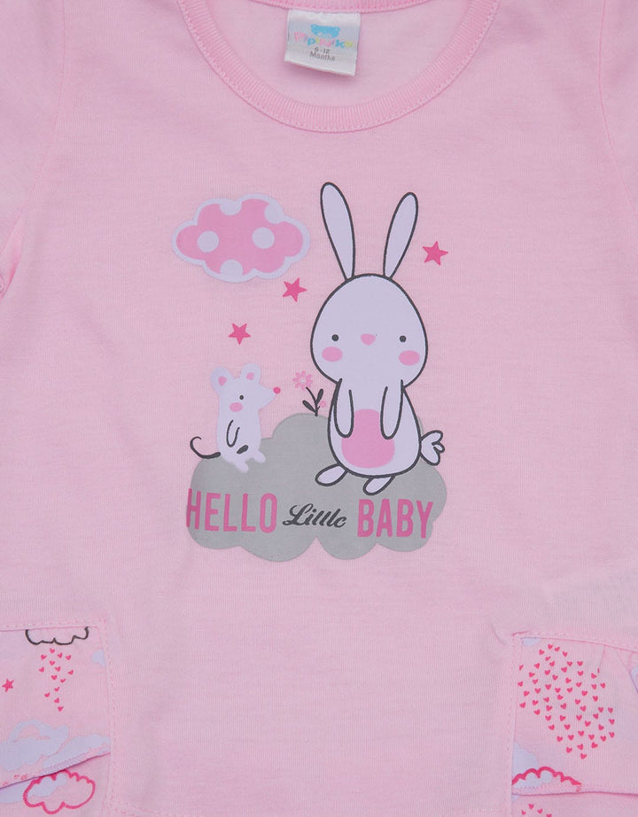 Pipiniko Top - Bottom Set Bunny Hello There