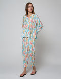St. Yves Long Sleeve Pyjama Pants Colourfull Monstera