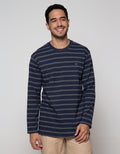 Cole Long Sleeve T-Shirt Stripe Interlock
