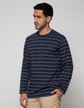 Cole Long Sleeve T-Shirt Stripe Interlock