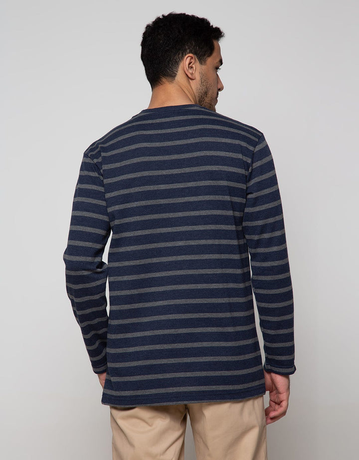 Cole Long Sleeve T-Shirt Stripe Interlock