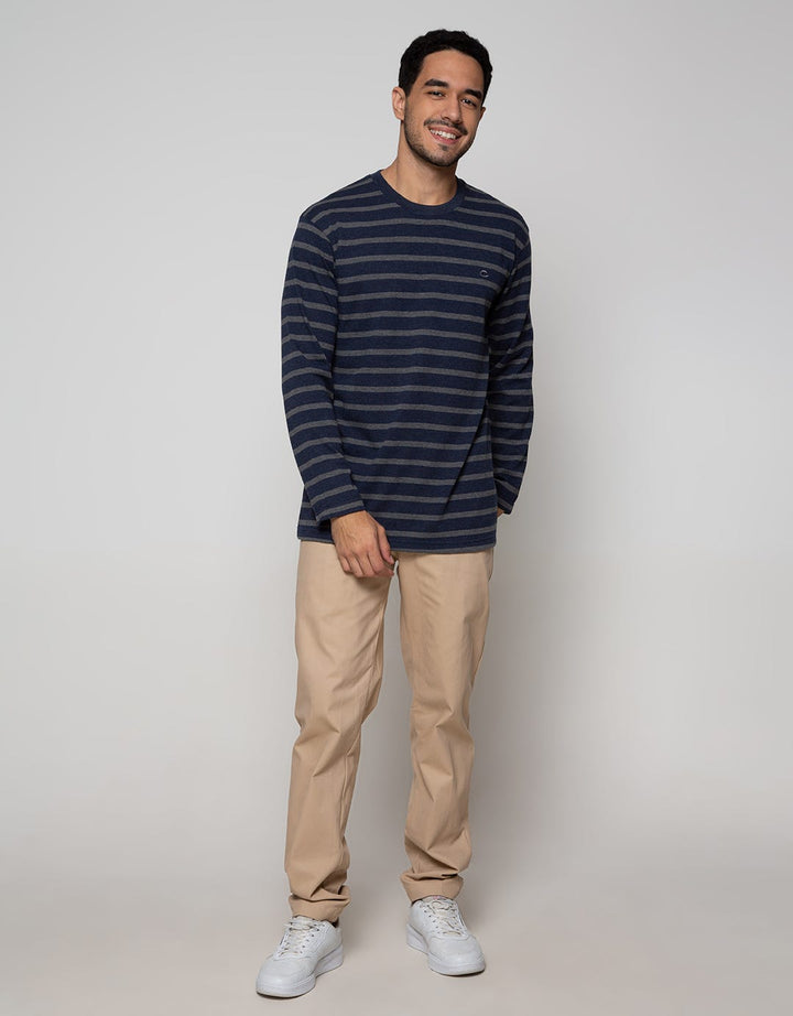 Cole Long Sleeve T-Shirt Stripe Interlock