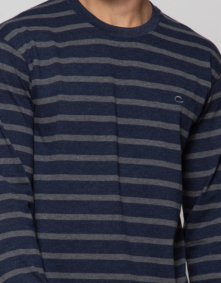 Cole Long Sleeve T-Shirt Stripe Interlock