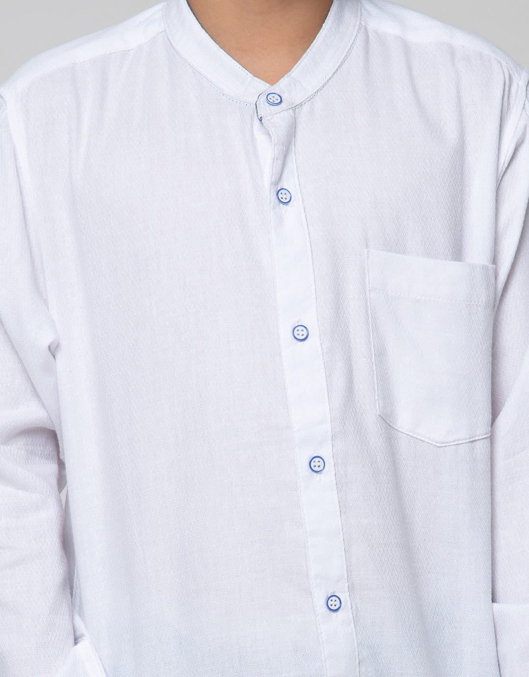 Nevada Long Seeve Shirt Textured Solid Koko Collar