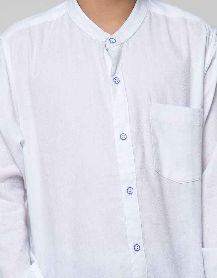 Nevada Long Seeve Shirt Textured Solid Koko Collar