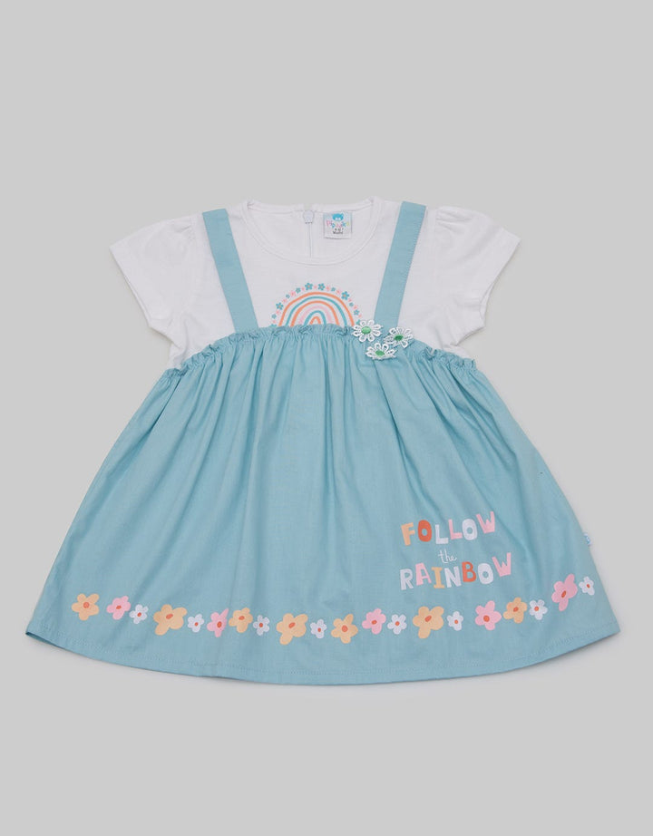 Pipiniko Short Sleeve Midi Dress Beary Magical