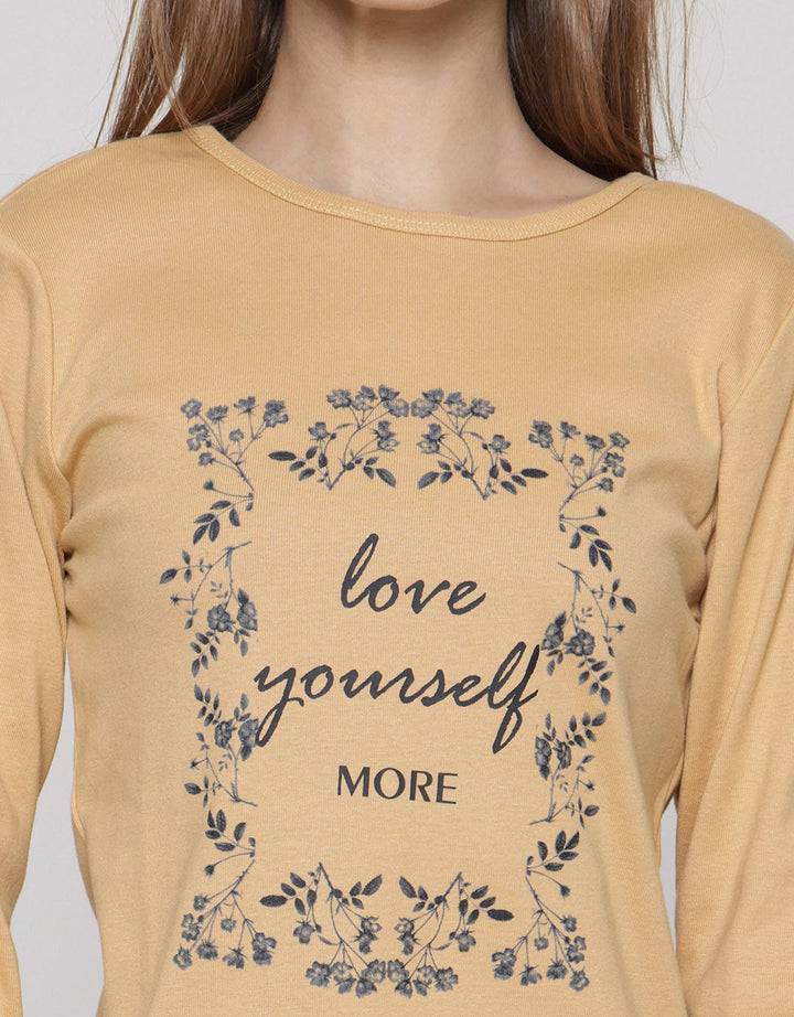 Eprise Journee Brianna Kaos Wanita Print Love Yourself More