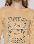 Eprise Journee Brianna Kaos Wanita Print Love Yourself More