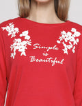 Eprise Basic Annete Kaos Wanita Print Simple Is Beauty