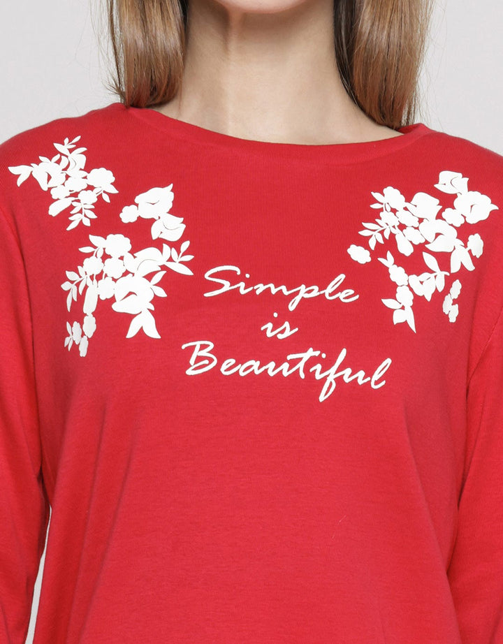 Eprise Basic Annete Kaos Wanita Print Simple Is Beauty