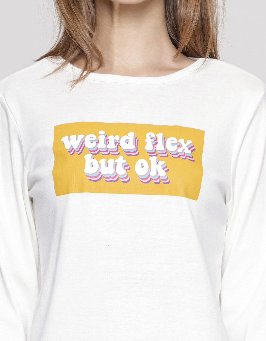 Eprise Basic Anoushka Kaos Wanita Print Weird Flex But Ok