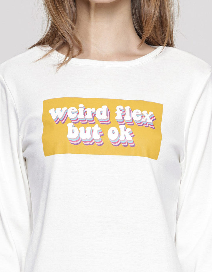 Eprise Basic Anoushka Kaos Wanita Print Weird Flex But Ok