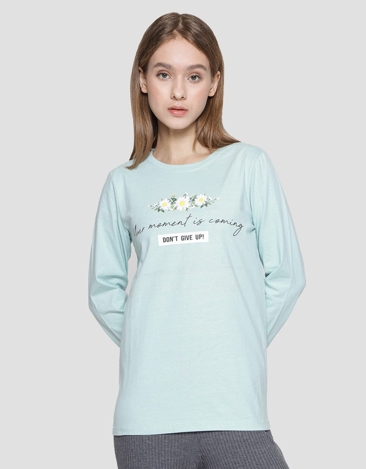 Eprise Collection Benca Kaos Wanita Print Your Moment Is Coming