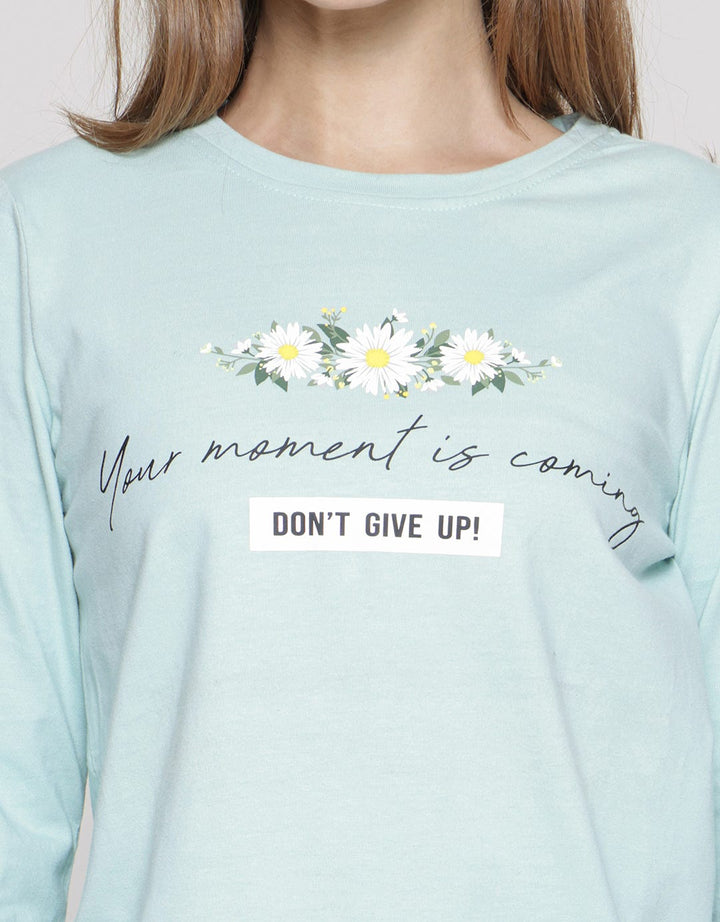Eprise Collection Benca Kaos Wanita Print Your Moment Is Coming