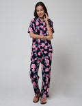 St. Yves Short Sleeve Pyjama Pants Sweet Linaria