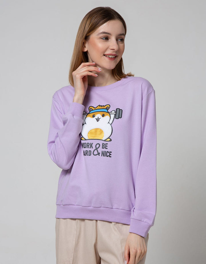 Nevada Sweatshirt Hamster Work Out And Be Nice
