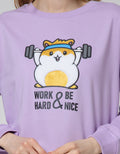 Nevada Sweatshirt Hamster Work Out And Be Nice