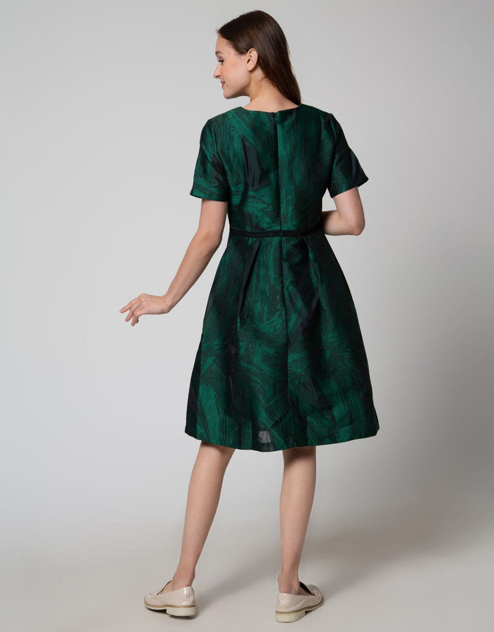 JACQUARD POLT DRESS