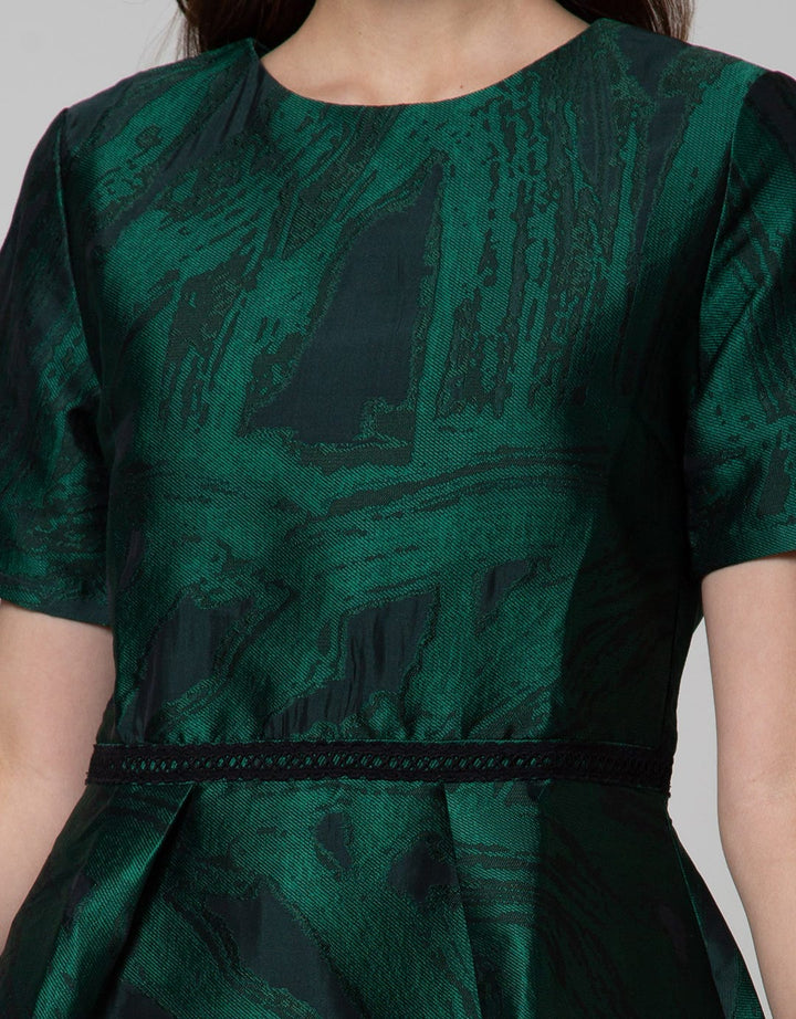 JACQUARD POLT DRESS