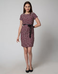DRESS JACQUARD MAROO