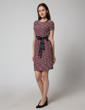 DRESS JACQUARD MAROO