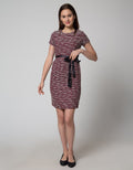 DRESS JACQUARD MAROO