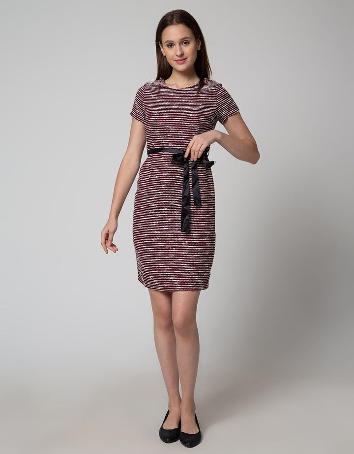 DRESS JACQUARD MAROO