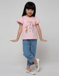 Little M Short Sleeve T-Shirt Ruffle Animlas