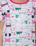 Little M Short Sleeve T-Shirt 2 Pack Cat