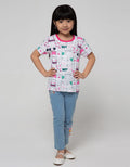 Little M Short Sleeve T-Shirt 2 Pack Cat
