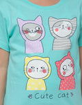 Little M Short Sleeve T-Shirt 2 Pack Cat